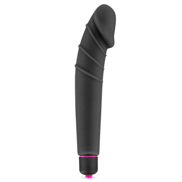 Vibromasseur noir 7 vitesses forme réaliste waterproof 